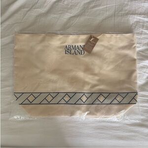 Giorgio Armani Cream Fragrance Tote